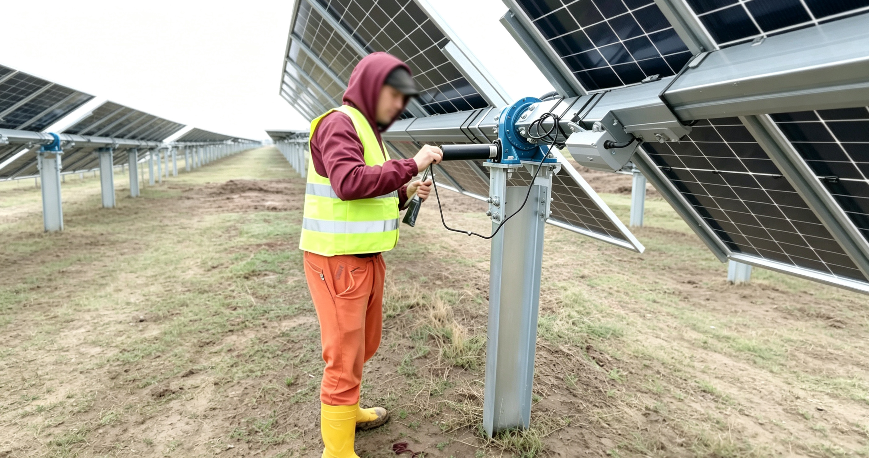 Blog perusahaan terbaru tentang How much torque does a solar tracker slew drive require?