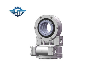 Tertutup SDE5 Worm Gear Slewing Drive Untuk Sistem GPS Pelacakan Dual Axis GPS Untuk Dua Arah