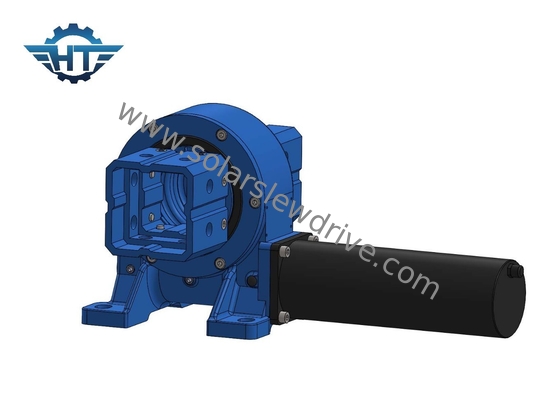 VE9 Slew Drive Gearbox untuk sistem pelacakan surya sumbu tunggal miring atau miring