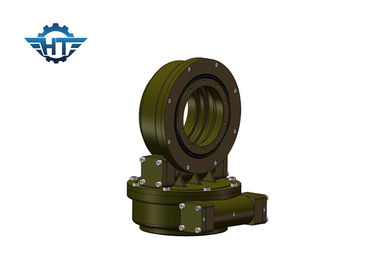 Beli 7 Inch Dual Axis Slew Drive Gearbox Dengan Motor DC 24V Listrik Untuk Sistem Pelacakan Surya online manufacture