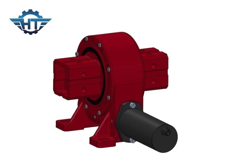 VE9 Worm Gear Slew Drive Reducer 9 Inci Untuk Motor Listrik Sumbu Tunggal Horisontal