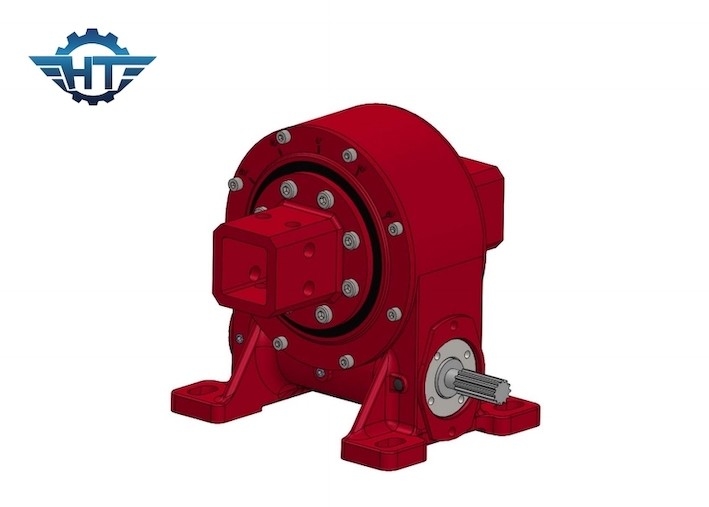 Vertikal Single Axis Solar Slew Drive Gearbox 7320 Nm Untuk Pelacak PV Otomatis Datar