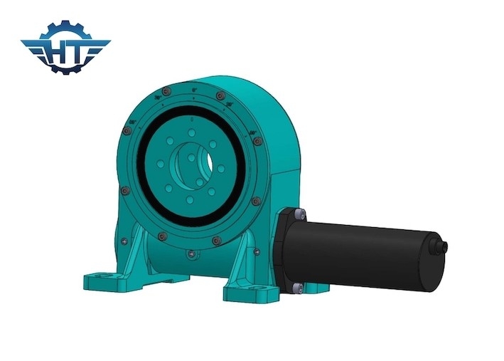 Gearbox Drive Slewing Tertutup Untuk Sistem Pelacakan Sumbu Tunggal Penguncian Diri 25 Inch