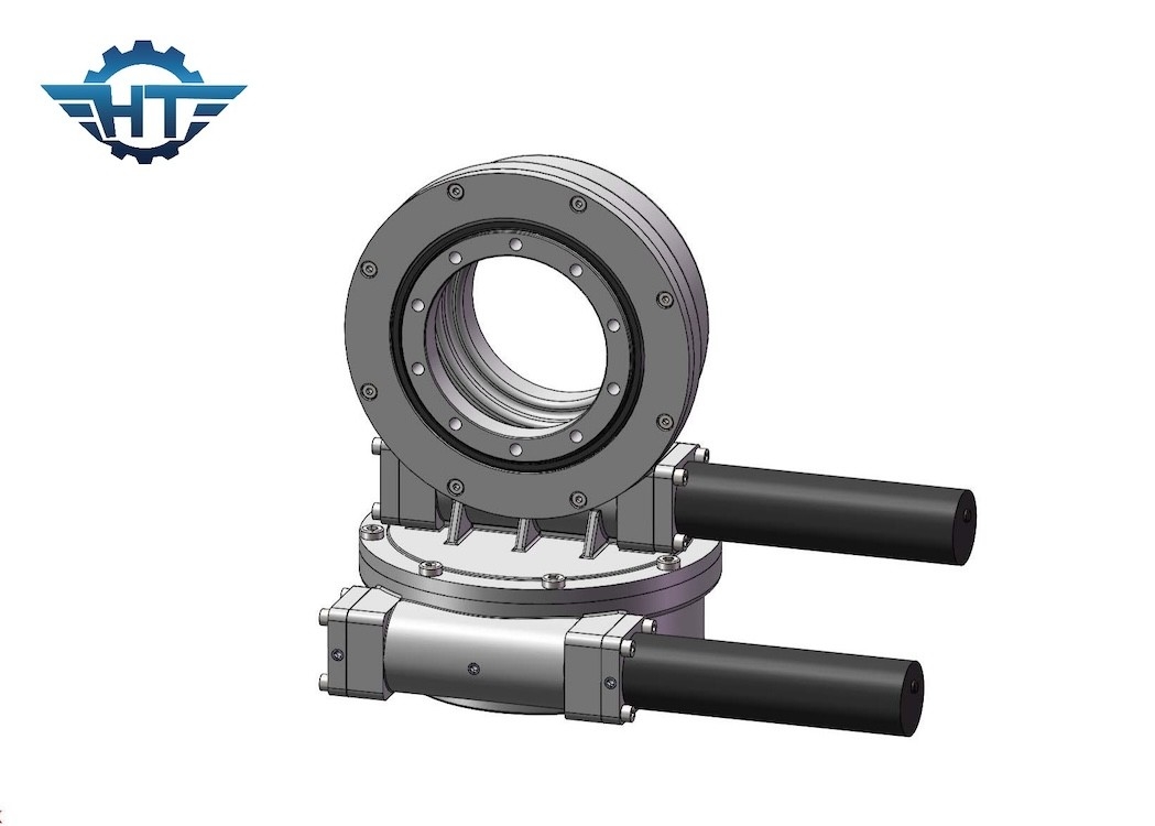 Single / Dual Axis Slew Drive Dengan Layanan OEM Untuk 24V DC Untuk Solar Tracking System