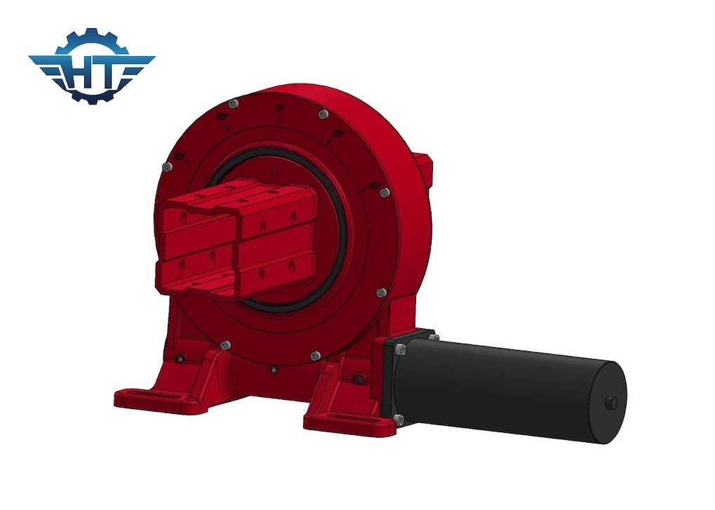 Self Locking Two Stage Worm Gear Slewing Drives With Slewing Drive Gear Ratio (Penguncian Sendiri Dua Tahap Worm Gear Slewing Drives Dengan Rasio Gear Slewing Drive)