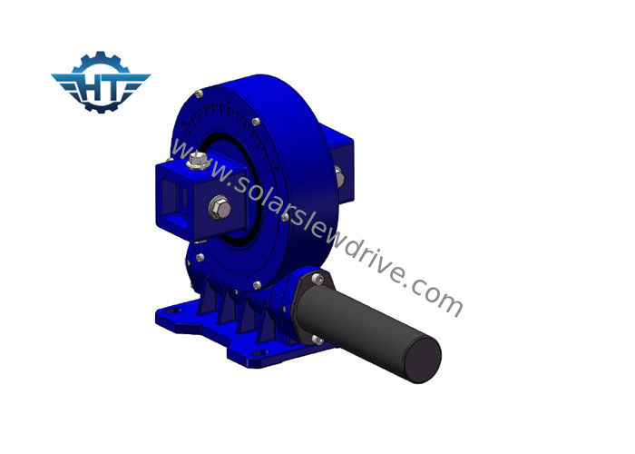 VE9 Orange Painting High Torque Worm Gear Slew Drive Untuk pelacak surya sumbu tunggal horizontal